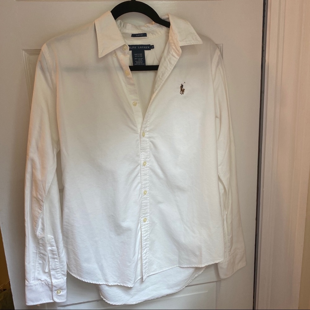 Ralph Lauren Oxford Shirt, white size 10